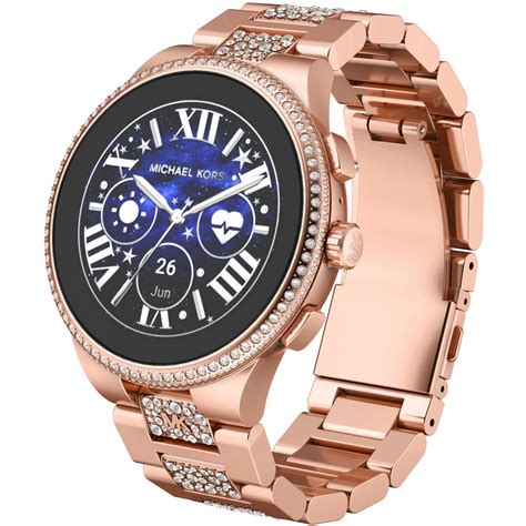 michael kors armband rose gold|rose gold michael kors smartwatch.